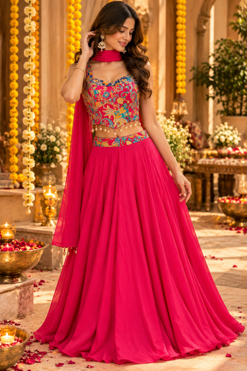 Fuchsia Fiesta Plazzo