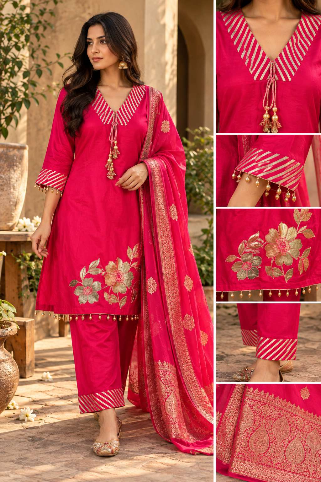 Fuchsia Pink Floral