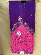 Purple & Fuchsia Embroidered Ethnic Set