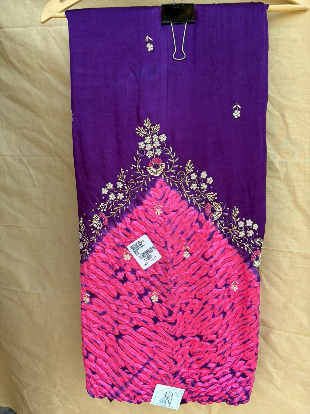 Purple & Fuchsia Embroidered Ethnic Set