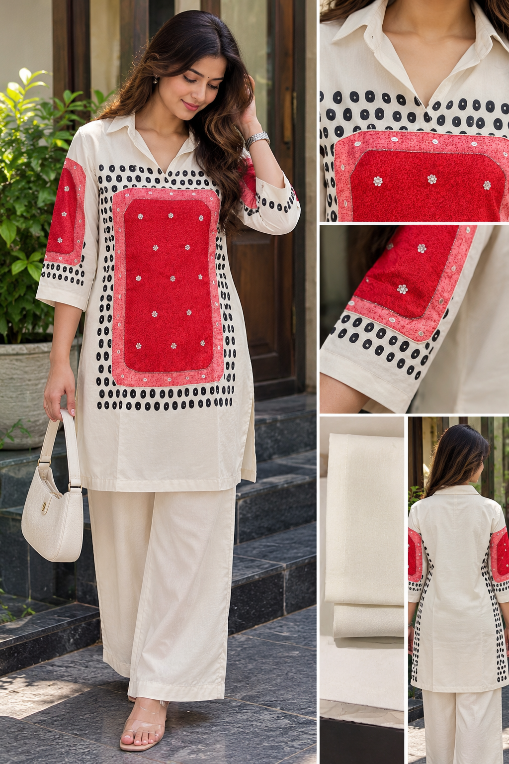 Ivory Red Coord