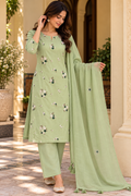 Sage Meadow Embroidered Suit Set