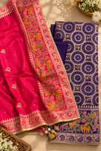 Purple Rani Royale Suit Set with Heritage Dupatta