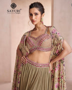 Simayaa – Olive Green Cape