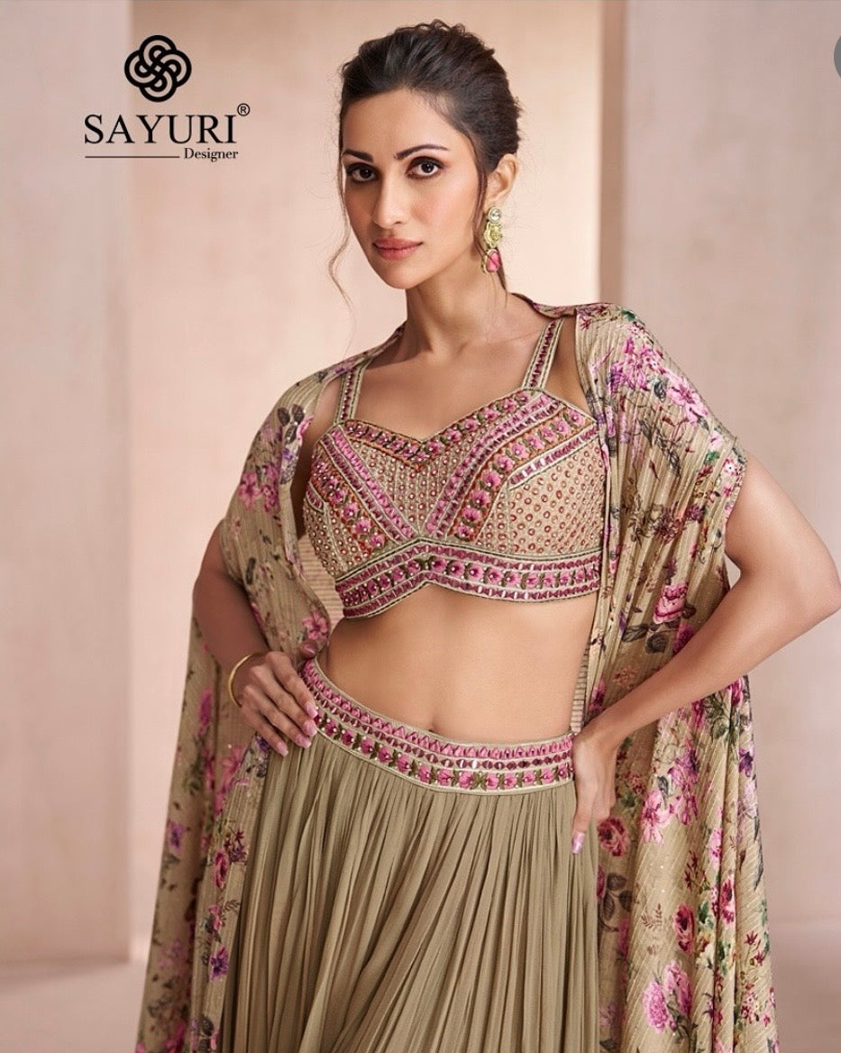 Simayaa – Olive Green Cape