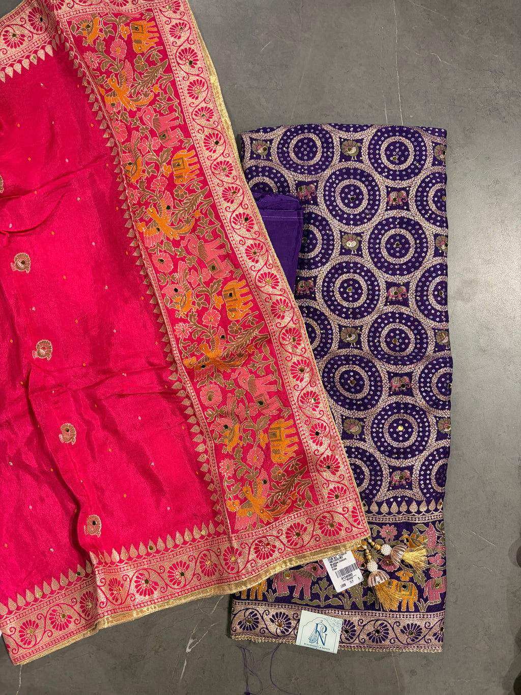 Purple Rani Royale Suit Set with Heritage Dupatta