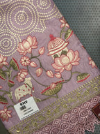Mauve Garden Embroidered Suit Set