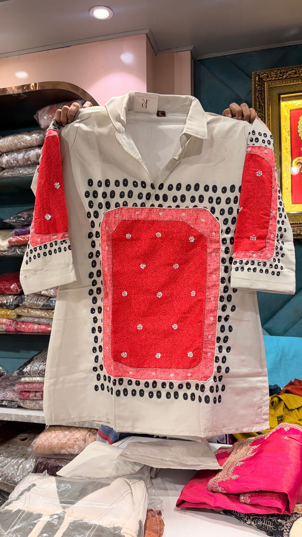Ivory Red Coord