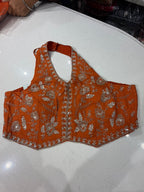 Mishri Red & Rust Chinon Indo-Fusion Set