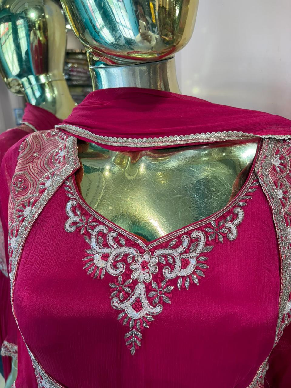 Kashvi Chinon Gown with Dupatta