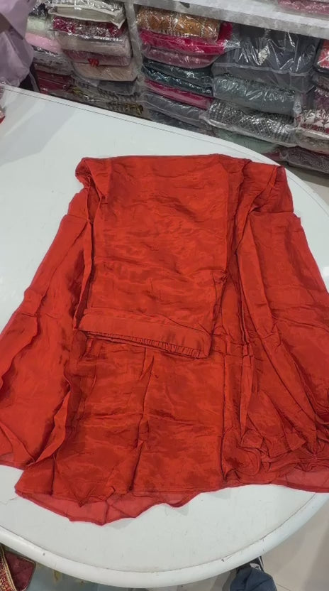 Kanya Chinon Palazzo Suit Set with Dupatta