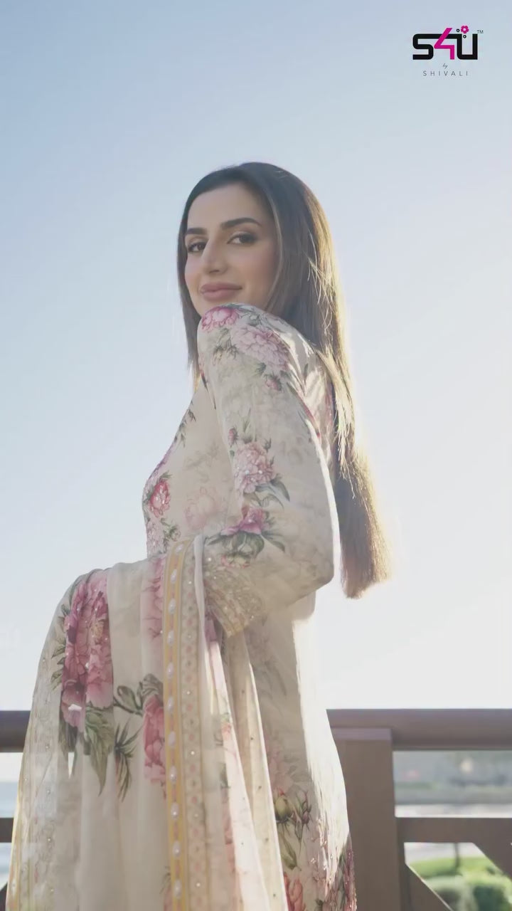 Rosé Garden Floral Suit Set