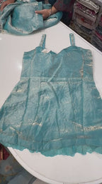 Rapunzel Fendy Palazzo Set with Choker Neck Dupatta