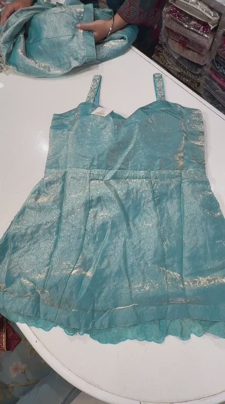 Rapunzel Fendy Palazzo Set with Choker Neck Dupatta