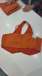 Mishri Red & Rust Chinon Indo-Fusion Set